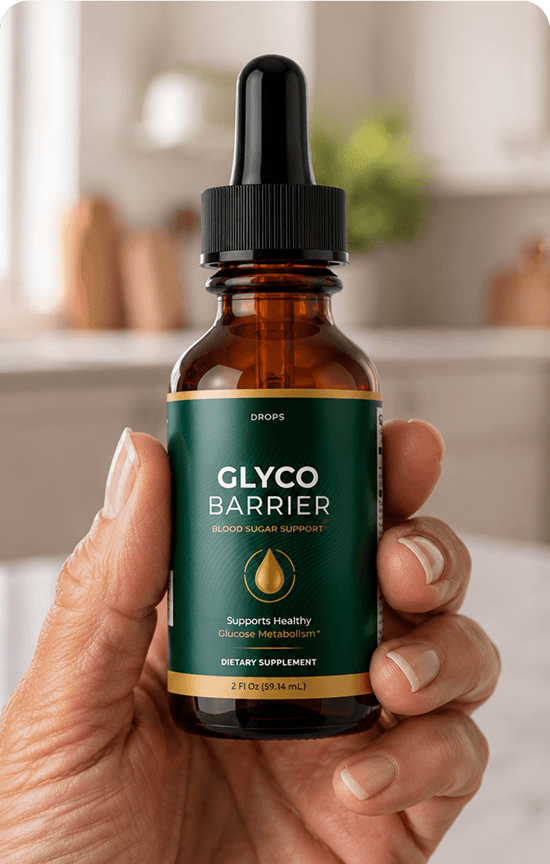 Glyco Barrier bottle in hand